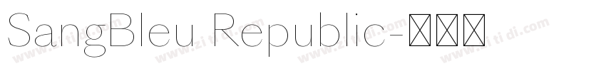 SangBleu Republic字体转换